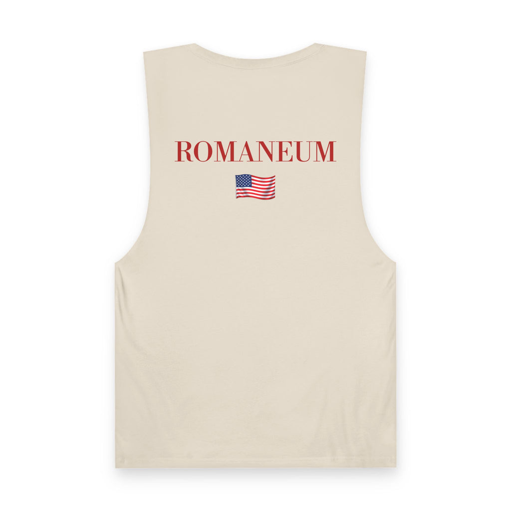 God Bless America Eagle Tank Top — Patriotic Romaneum USA Flag Muscle Tee