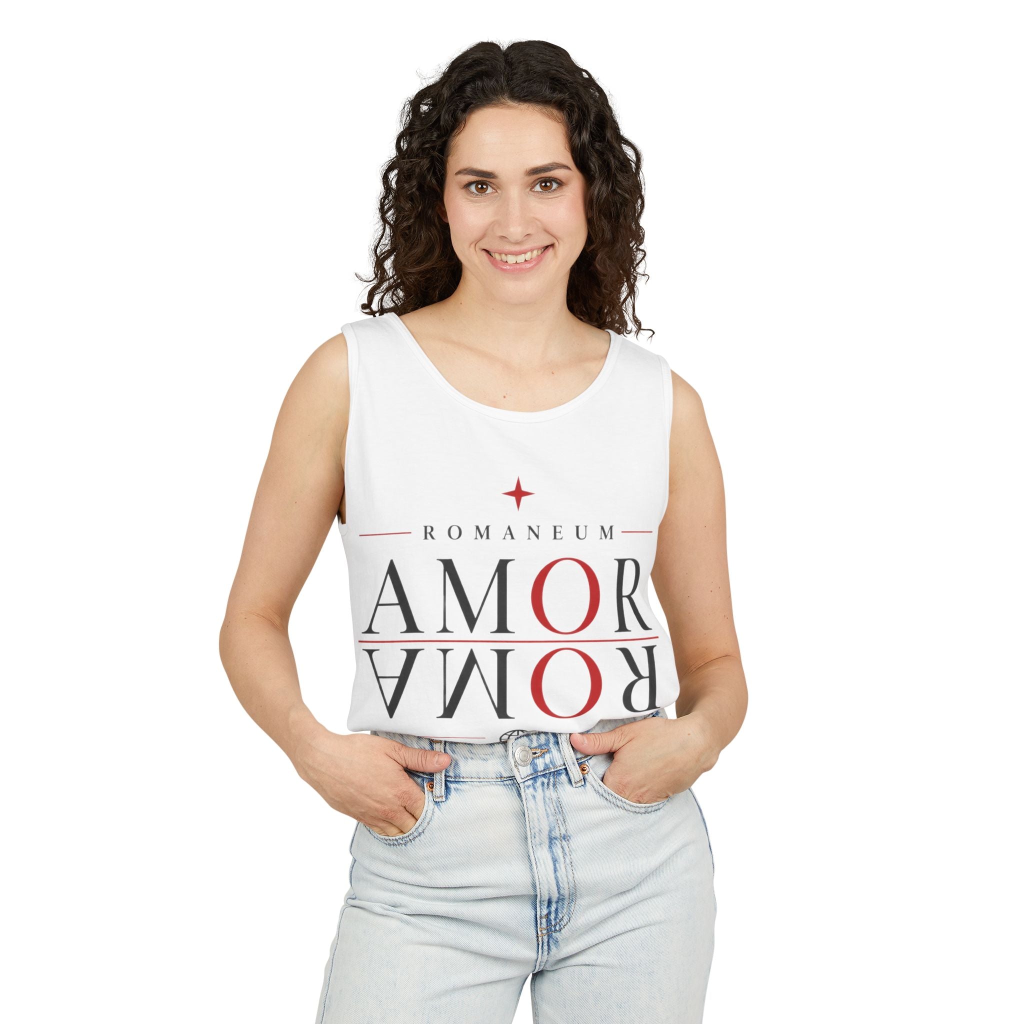 Amor/Roma Romaneum Tank Top — "God Is Love" Graphic Tank