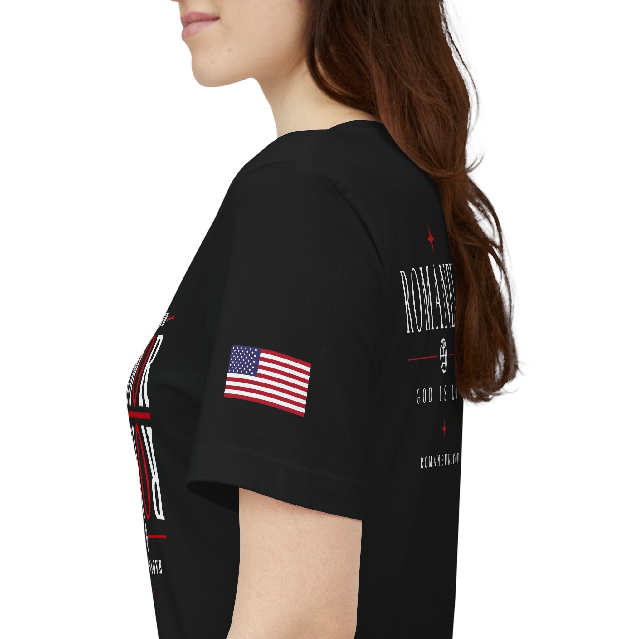 Romaneum 'AMOR/ROMA' God Is Love Graphic Tee