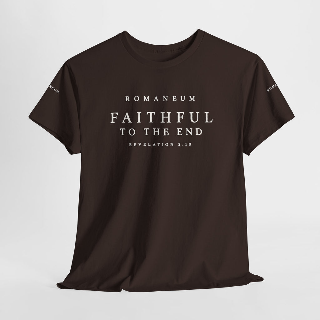 Faithful to the End Tee — 'Romaneum'