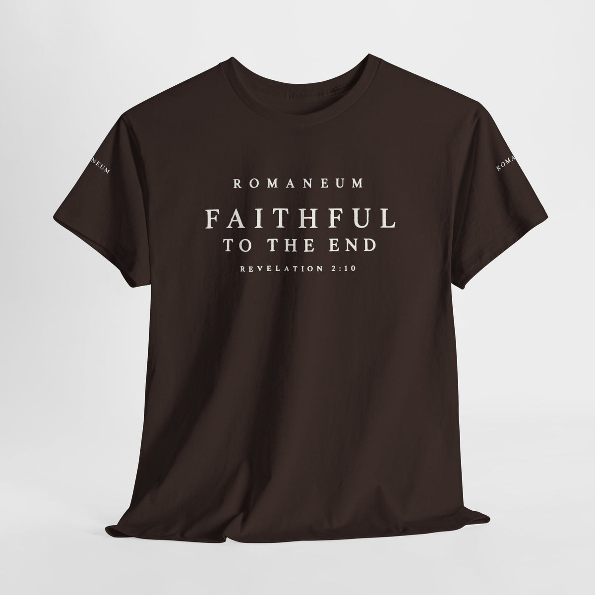 Faithful to the End Tee — 'Romaneum'