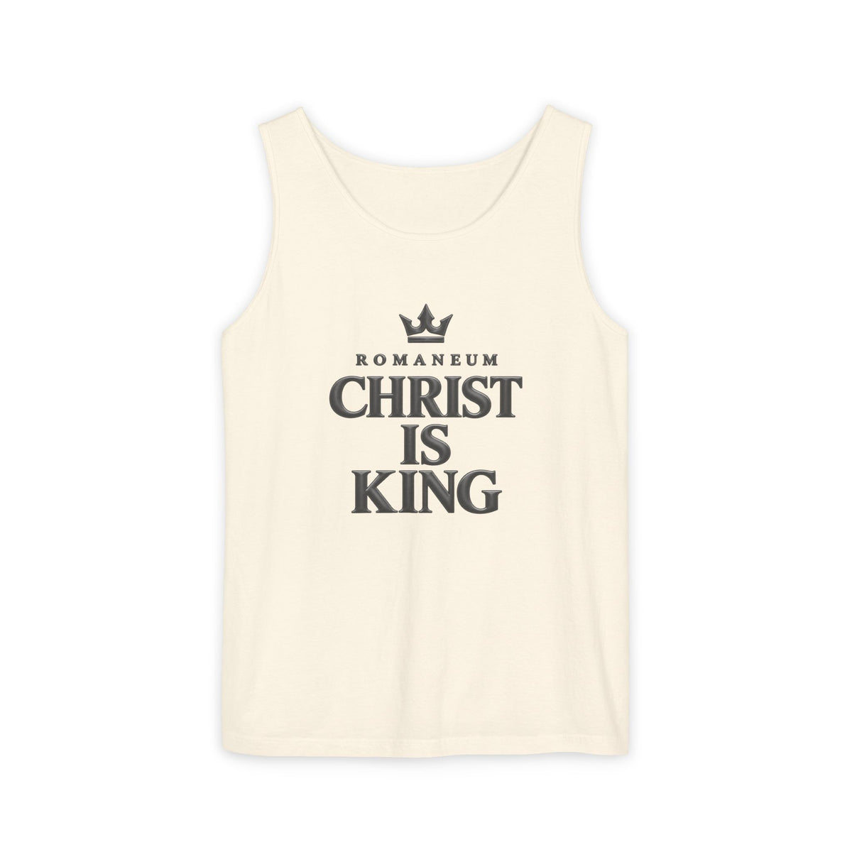 Christ Is King Tank Top — Romanem Faith-Based Christian Tee