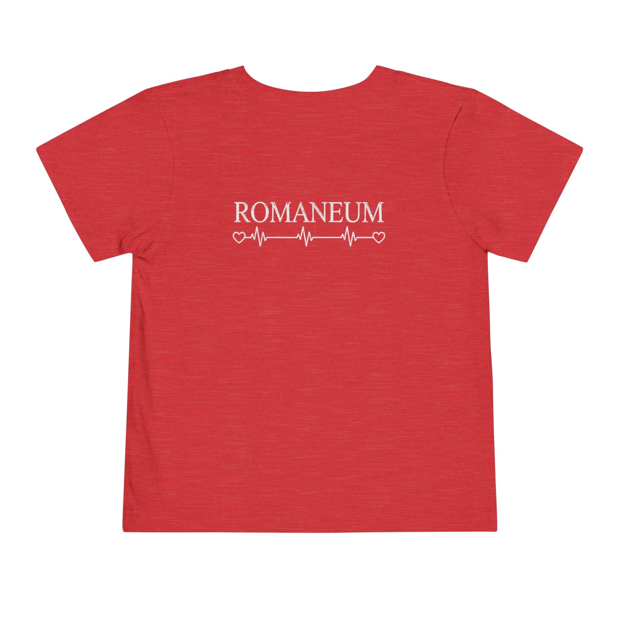 Alpha Omega Heart toddler tee | Christian scripture design