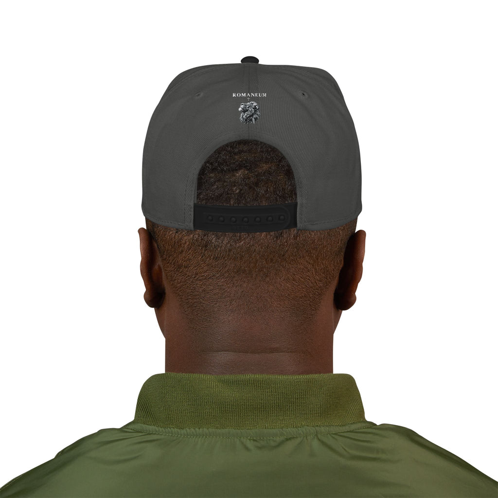 Embroidered Crystal Cross Snapback Hat