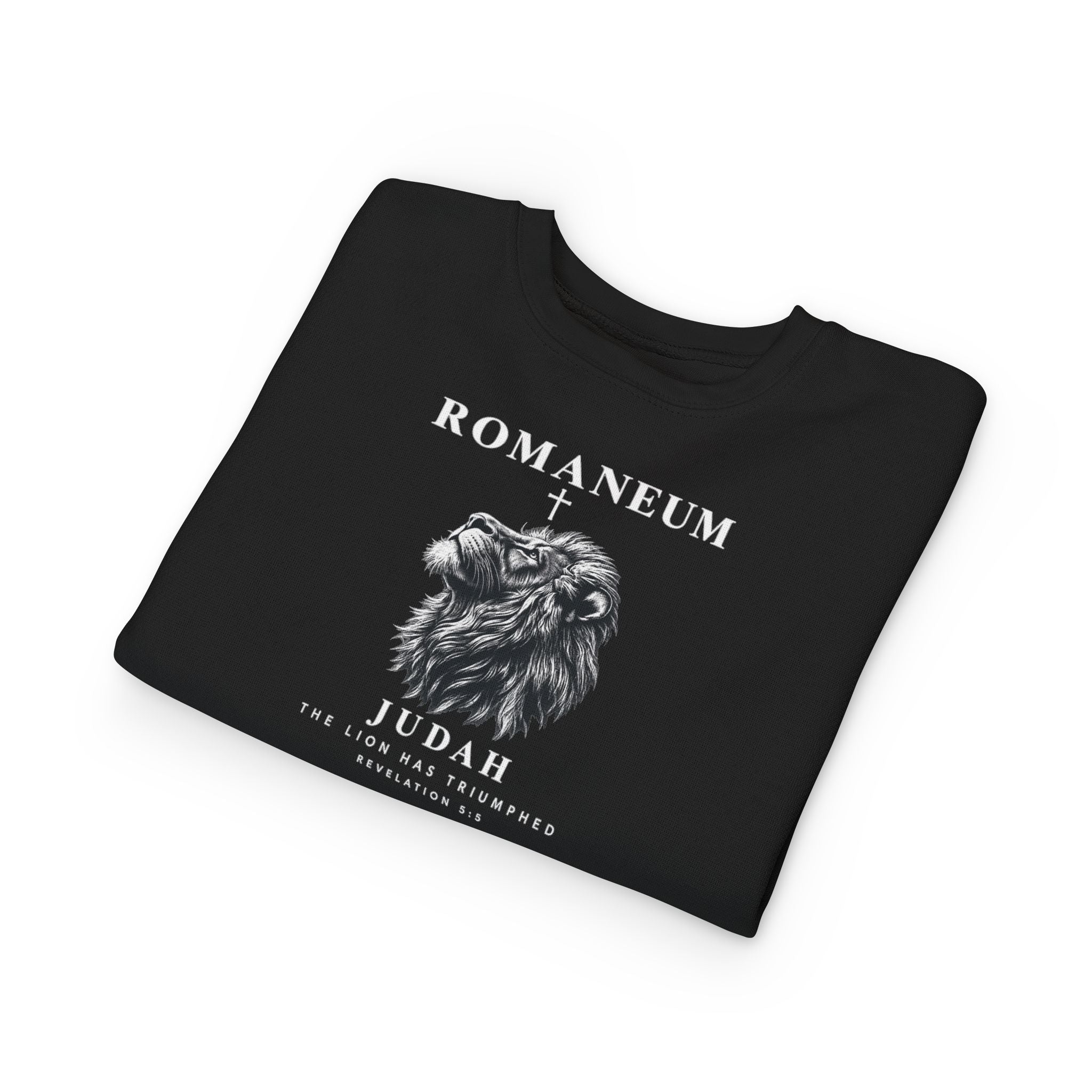 Toddler Sweatshirt - Romaneum Judah Lion Graphic Kids Crewneck