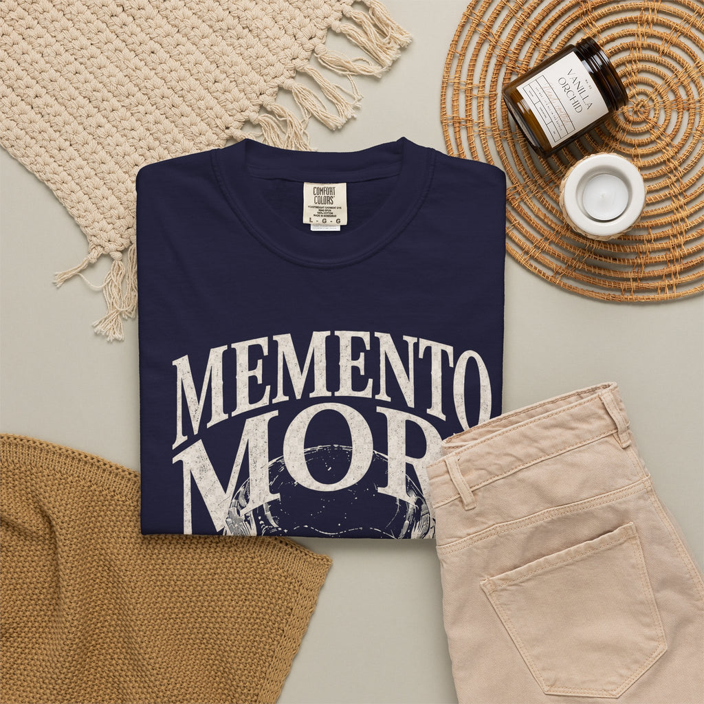 Memento Mori Skull T‑Shirt — Romaneum Gothic Graphic Tee