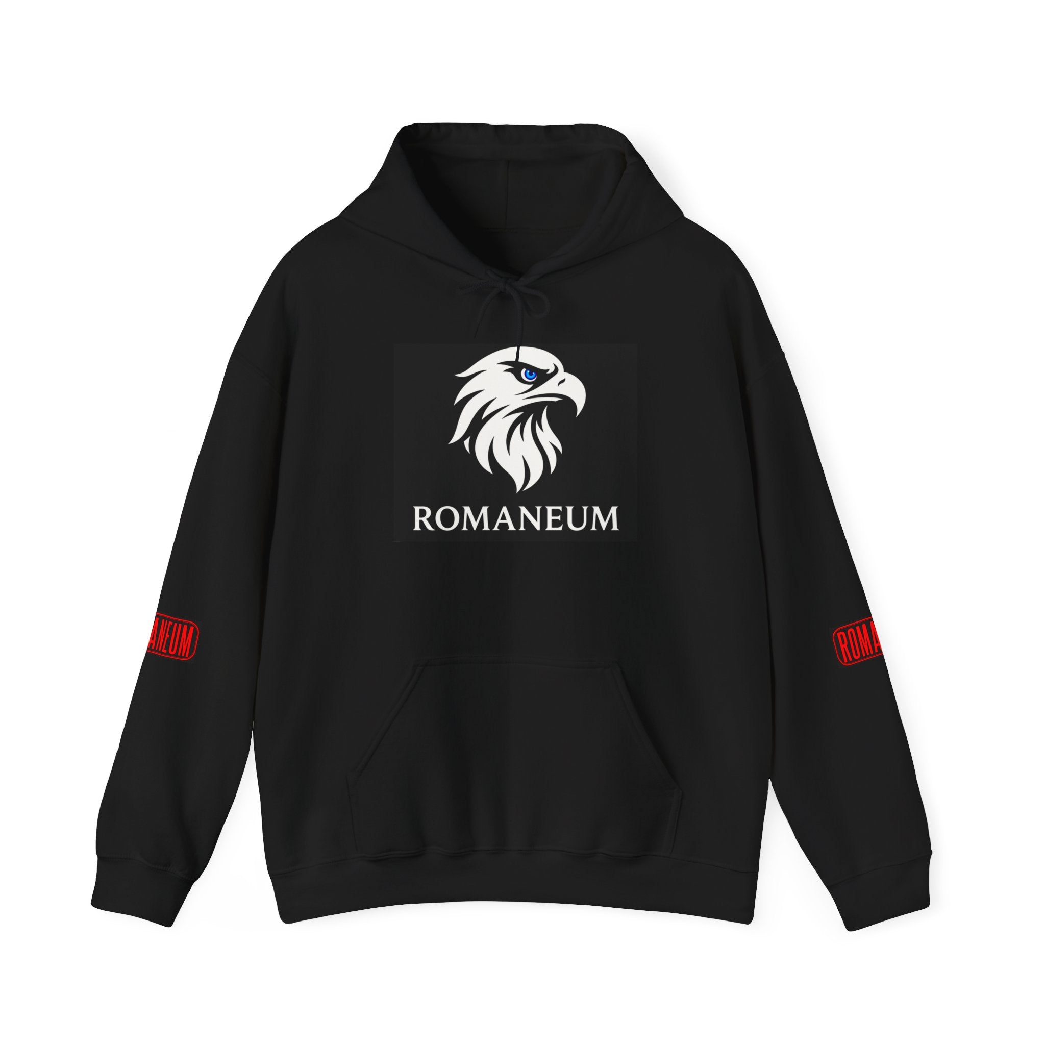 Romaneum Eagle & Rose Hoodie — 'Think Like God' Graphic Pullover