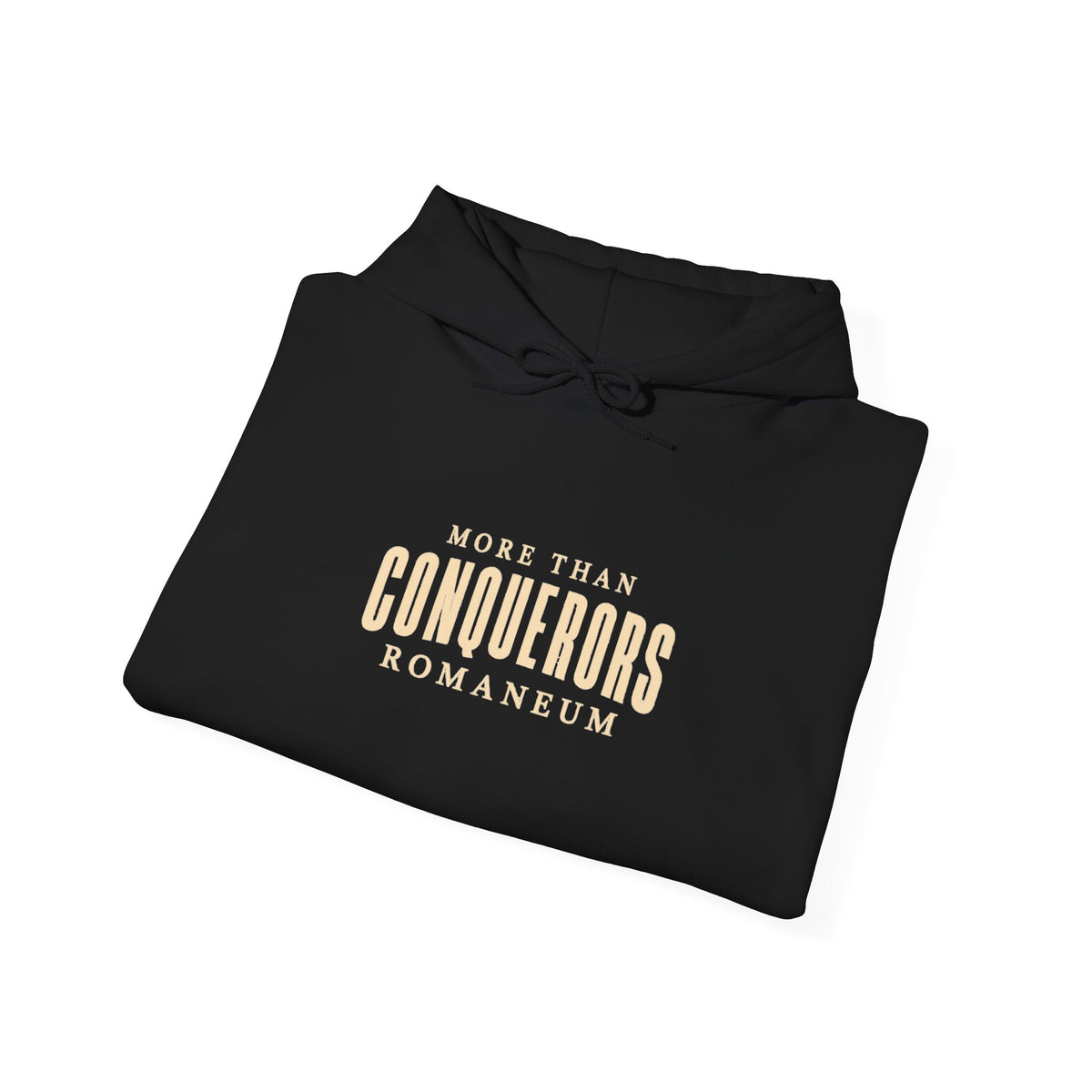 Conquerors Romaneum Hoodie — "More Than Conquerors" Sweatshirt