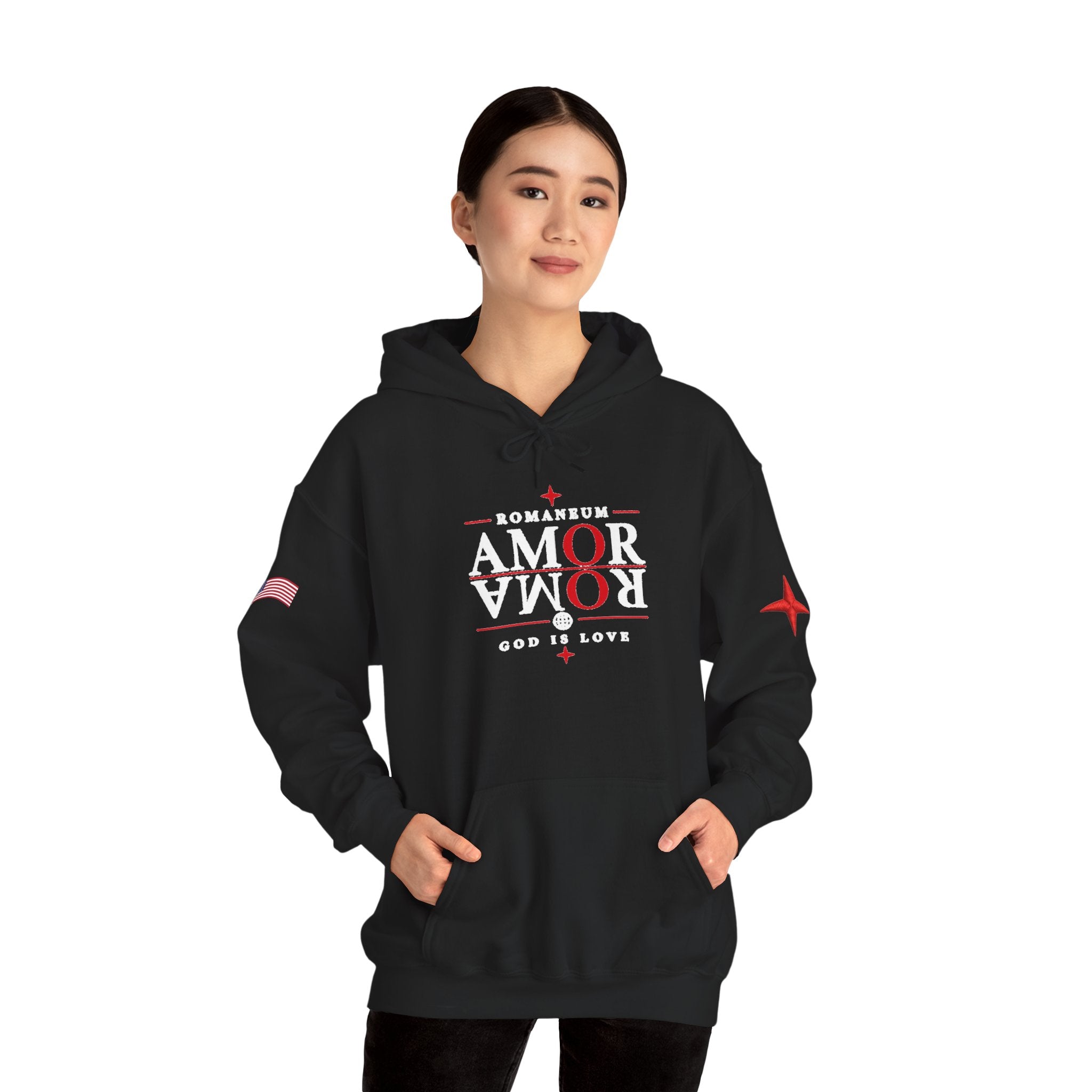 Romaneum ‘Amor’ Hoodie — God Is Love Graphic Sweatshirt