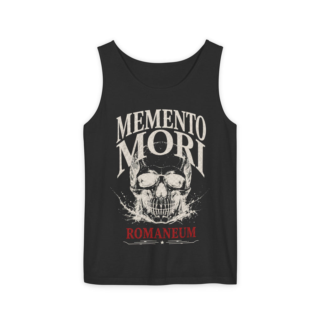 Memento Mori Skull Tank Top — Romaneum Vintage-Style Reminder Tank
