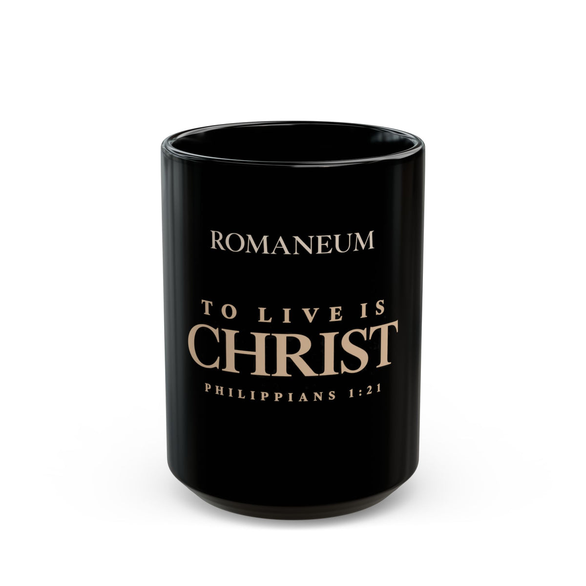 Romaneum Mug — "To Live Is Christ" Coffee Cup