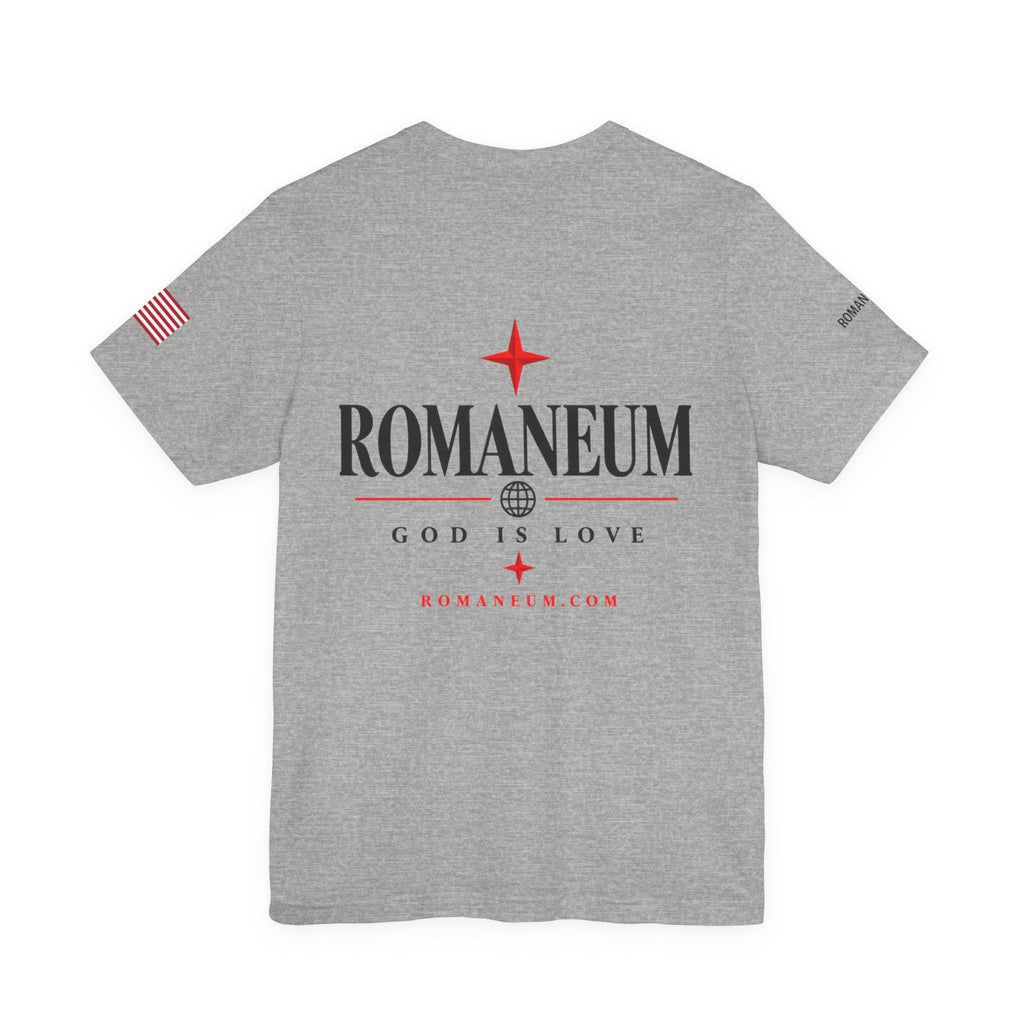 Romaneum 'AMOR/ROMA' God Is Love Graphic Tee