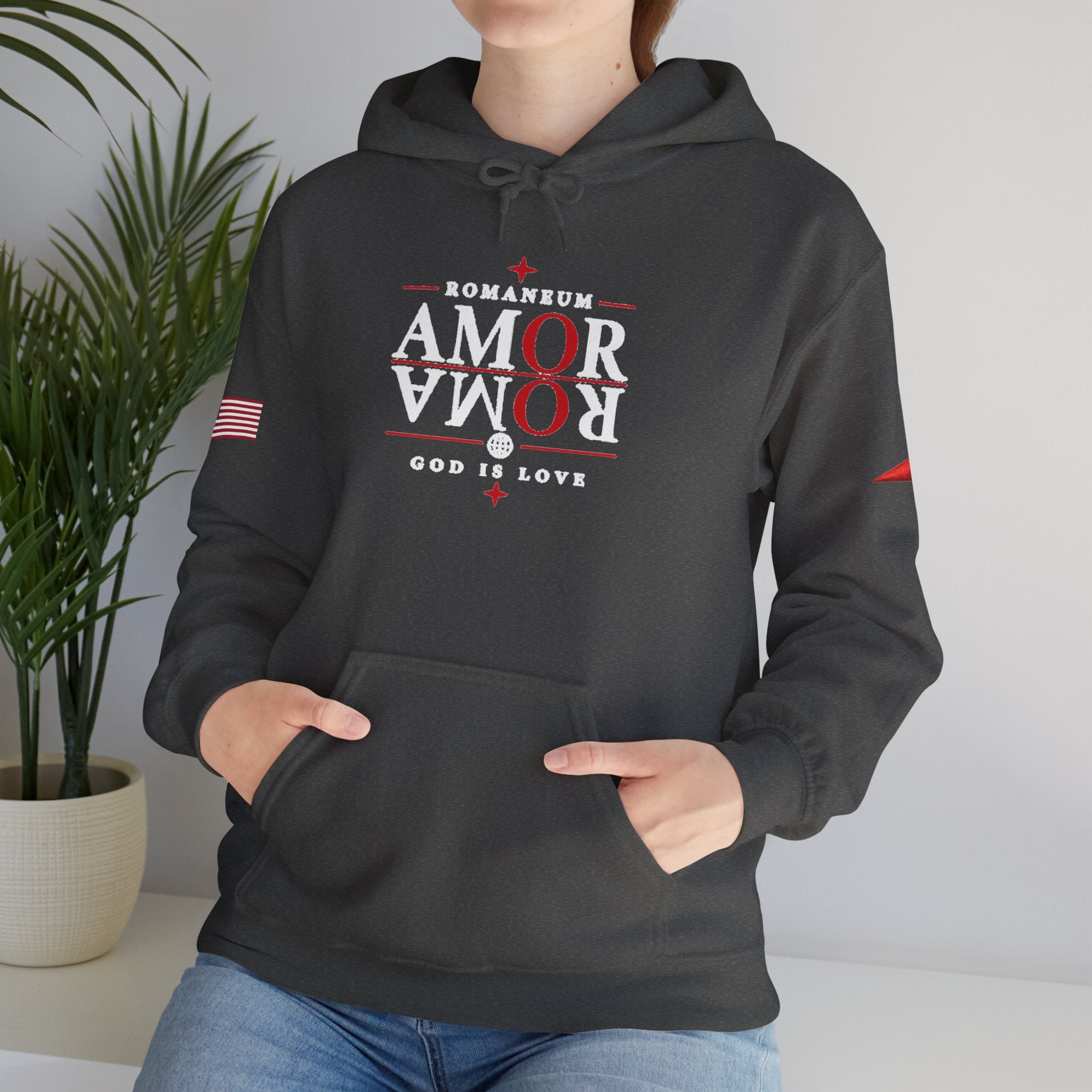 Romaneum ‘Amor’ Hoodie — God Is Love Graphic Sweatshirt