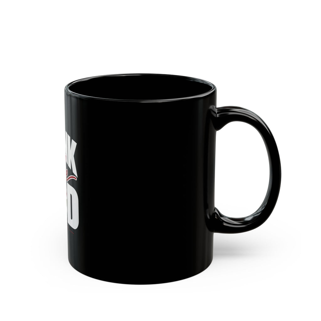 Think Like God Rose Black Mug — Inspirational Religious Coffee Cup (11oz/15oz)