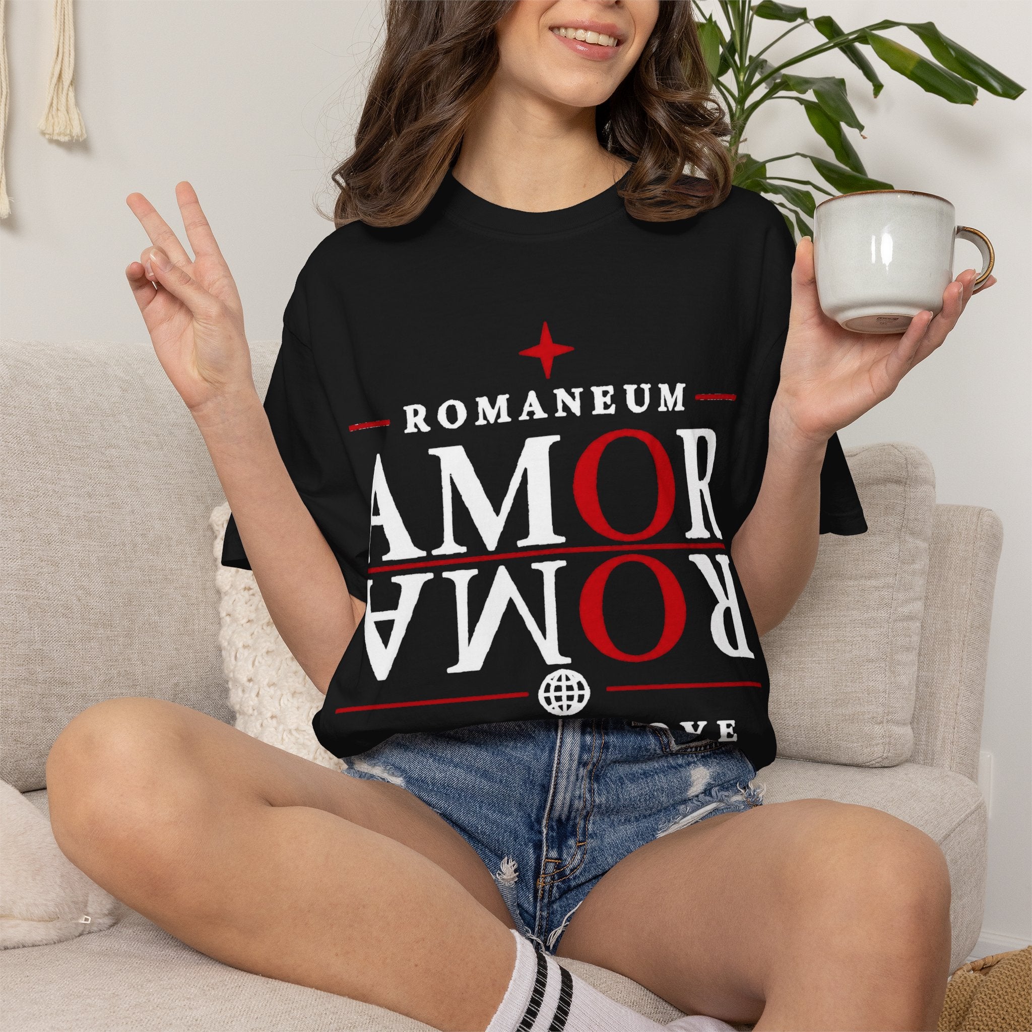 AMOR ROMA Tee — "God Is Love" Graphic T-Shirt