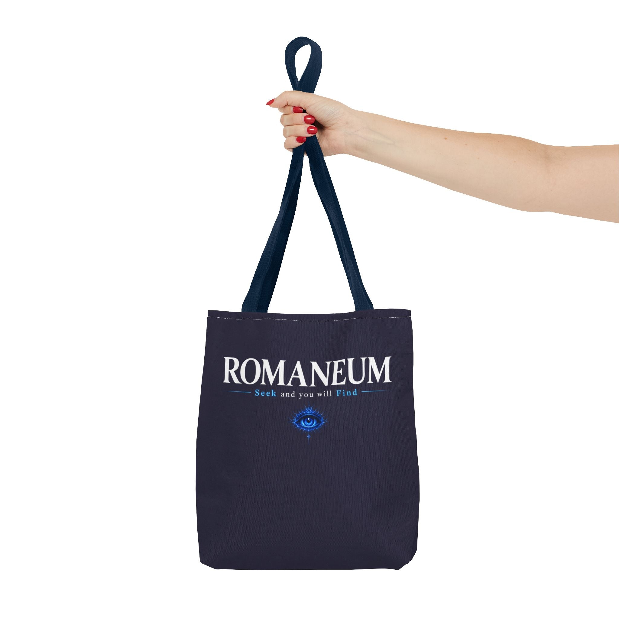 Romanеum Tote Bag — "Seek and You Will Find" Mystical Eye Canvas Tote