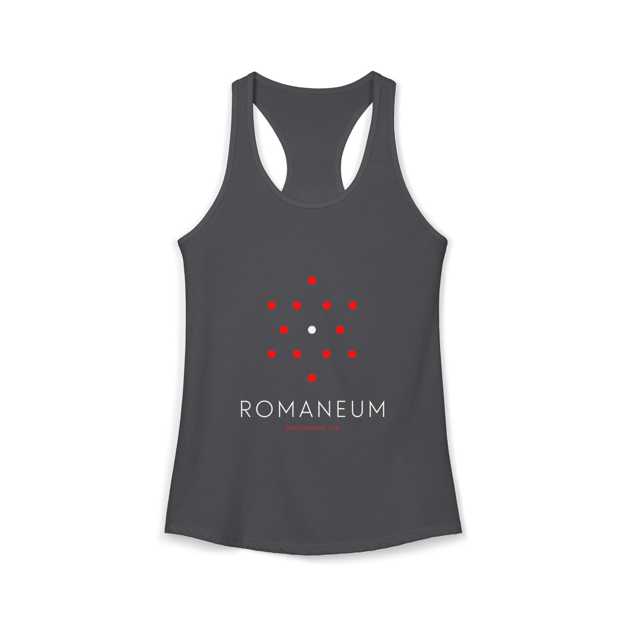 Romaneum Women’s Racerback Athletic Tank | Front & Back Logo