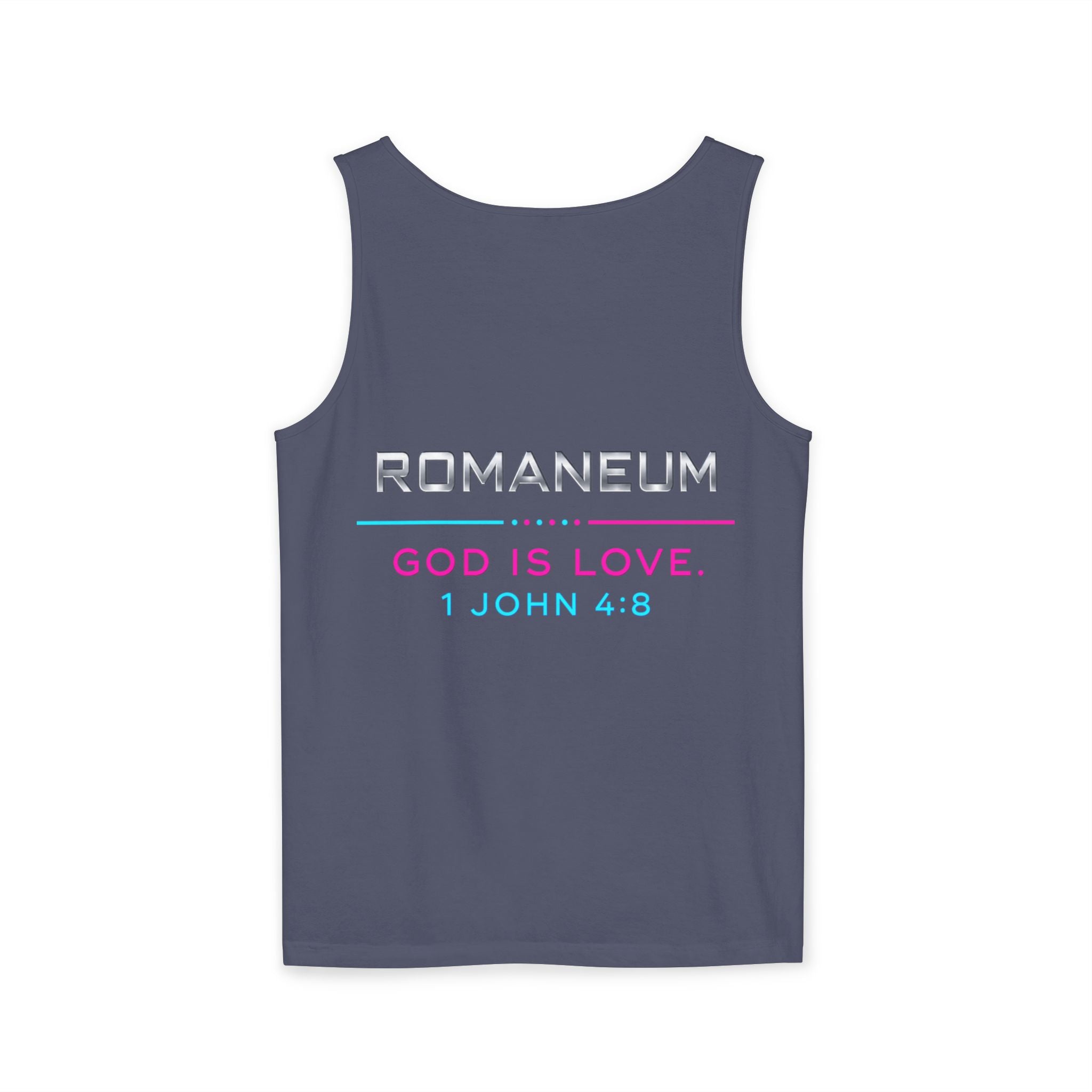 Christian Romanum Tank Top — Alpha Heart Omega "God Is Love" Scripture Tank
