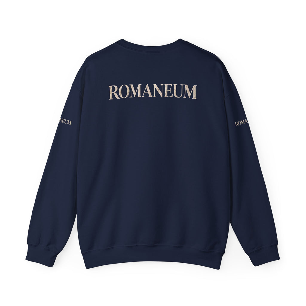 Crewneck Sweatshirt — "The Battle Is The Lord's" Roman-inspired Faith Sweatshirt