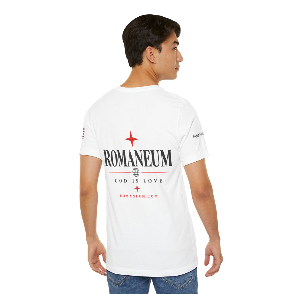Romaneum 'AMOR/ROMA' God Is Love Graphic Tee