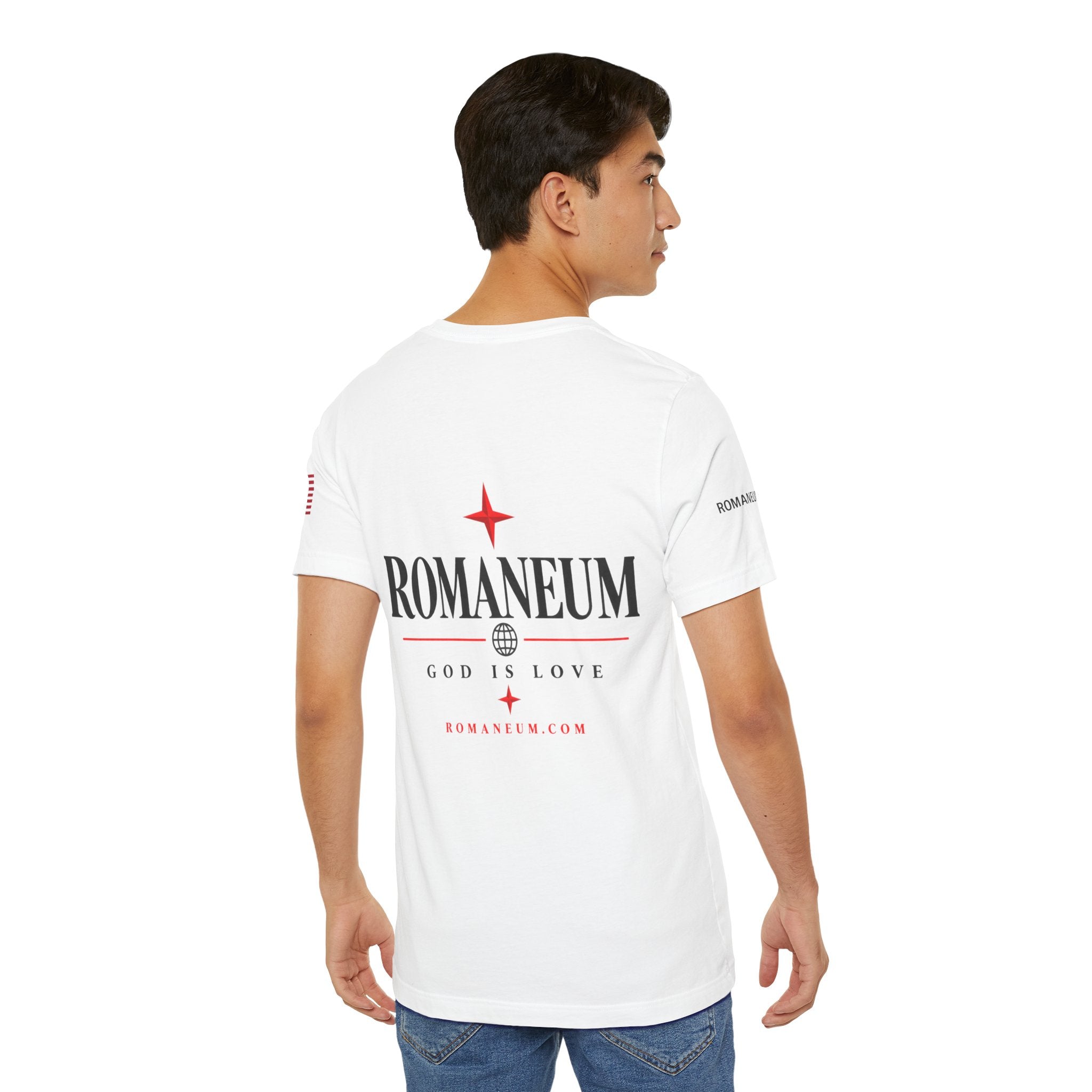 Romaneum 'AMOR/ROMA' God Is Love Graphic Tee