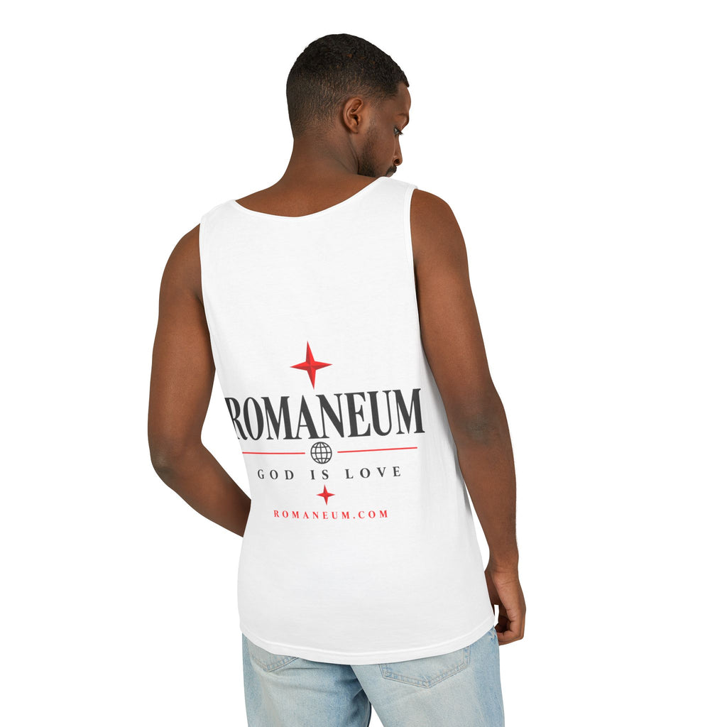 Amor/Roma Romaneum Tank Top — "God Is Love" Graphic Tank