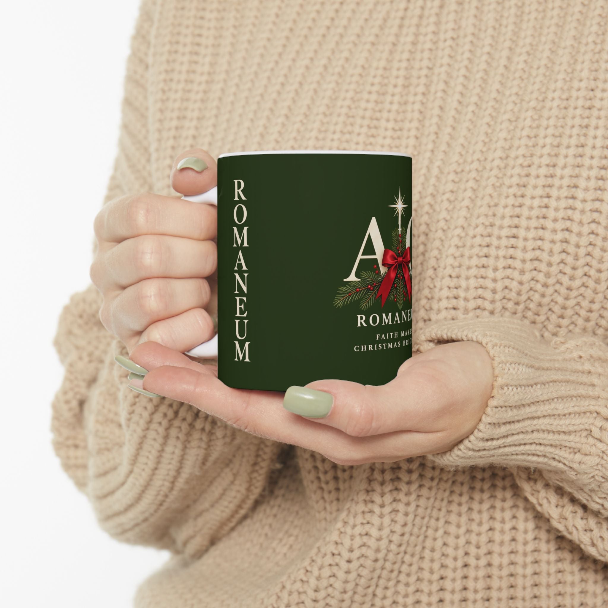 Christmas Alpha Omega Ceramic Mug 110z
