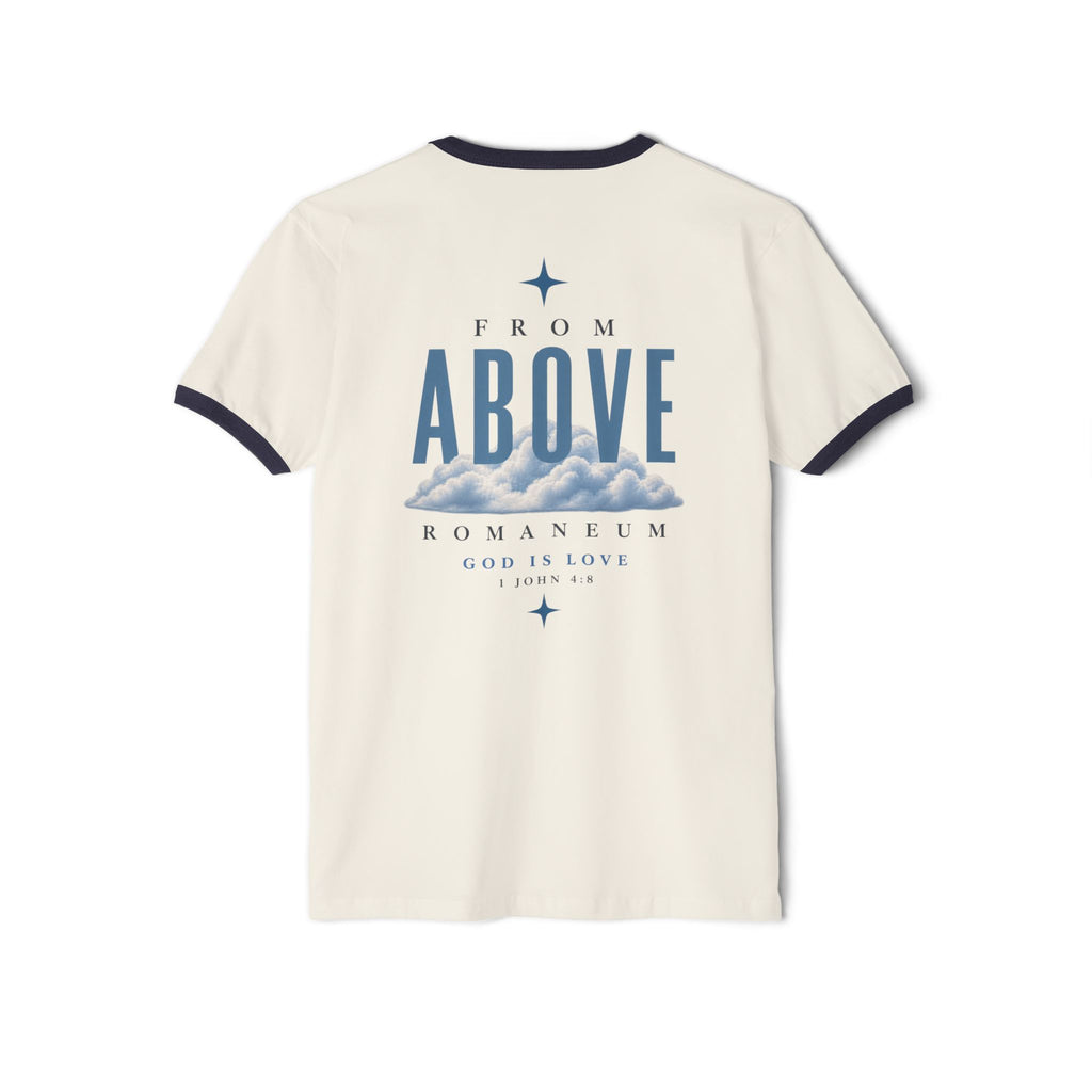 Amor Roma Ringer T-Shirt — "From Above" Graphic Tee
