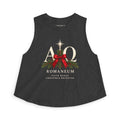 Christmas Crop Top – "AΩ Romaneum" Holiday Graphic Tank