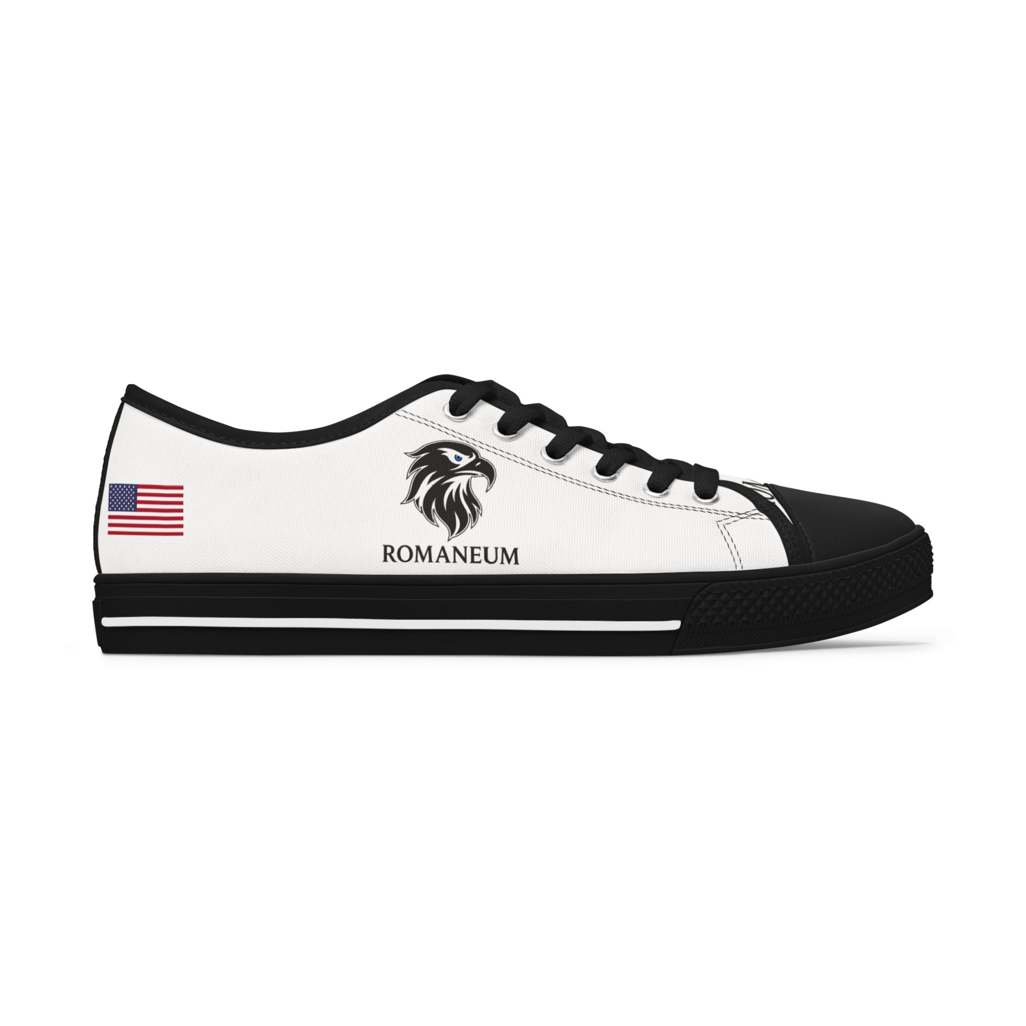 Romananeum Eagle Logo Top Sneakers | American Flag Accent