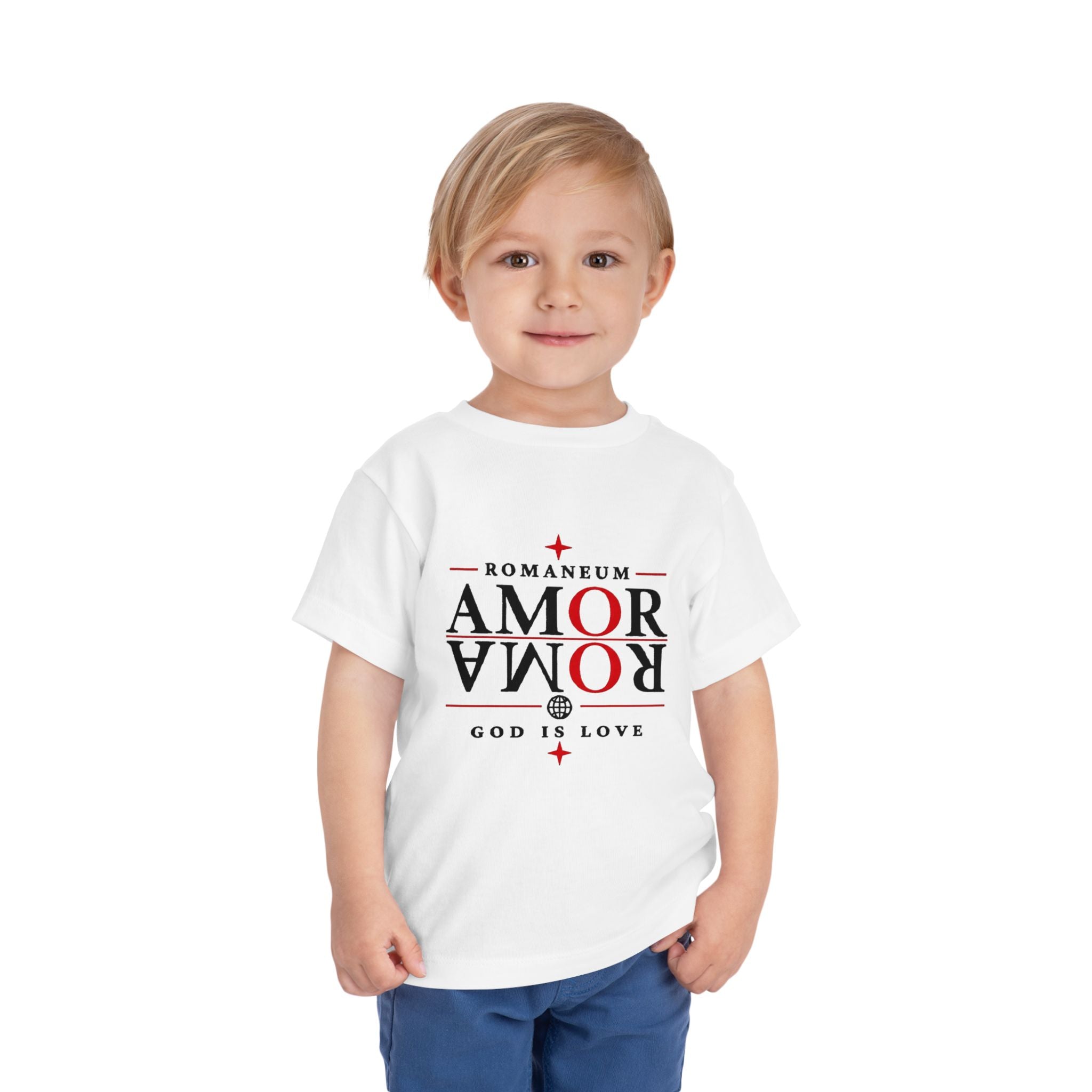 Toddler Tee — ROMANEUM Amor Roma 'God Is Love' Kids Shirt