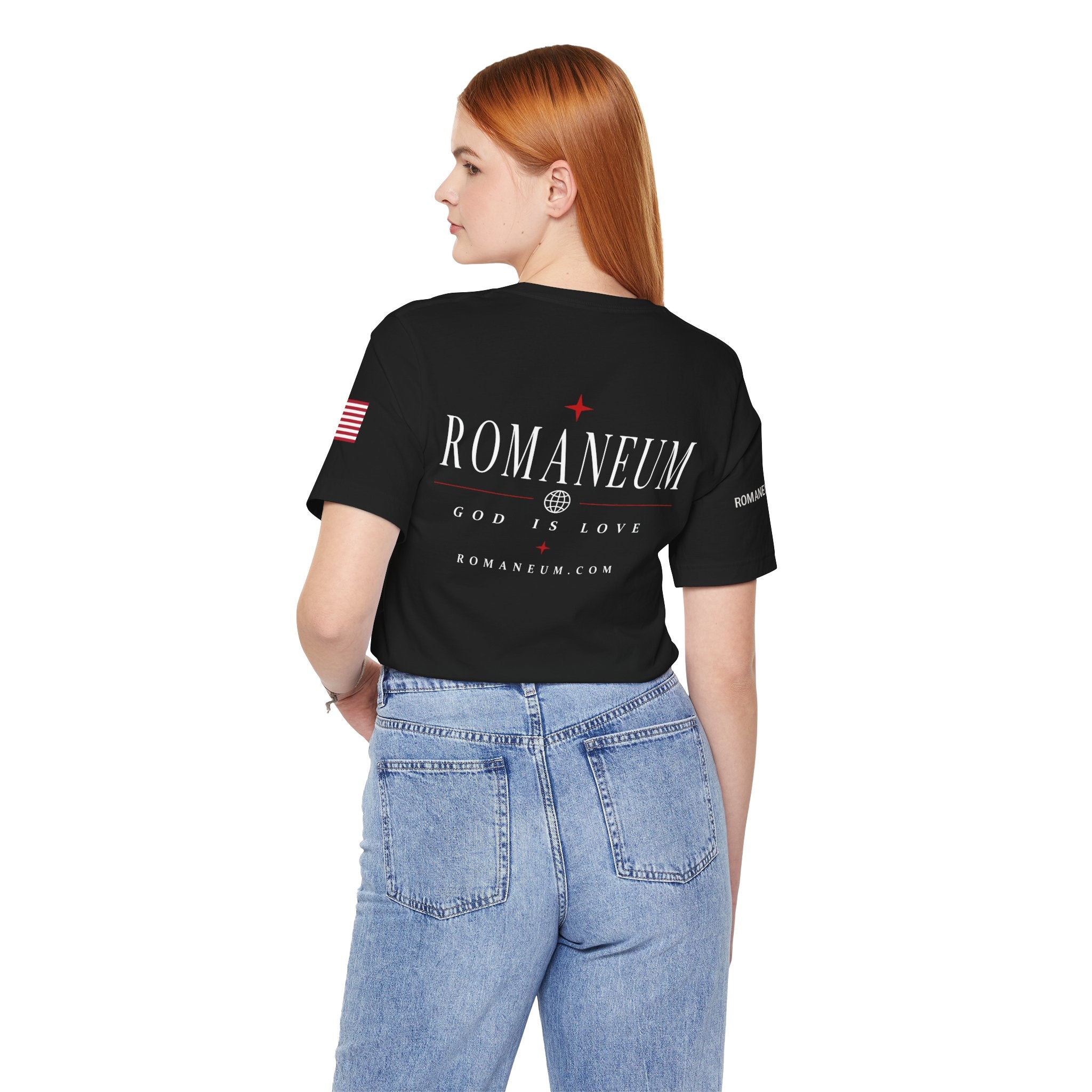 Romaneum 'AMOR/ROMA' God Is Love Graphic Tee