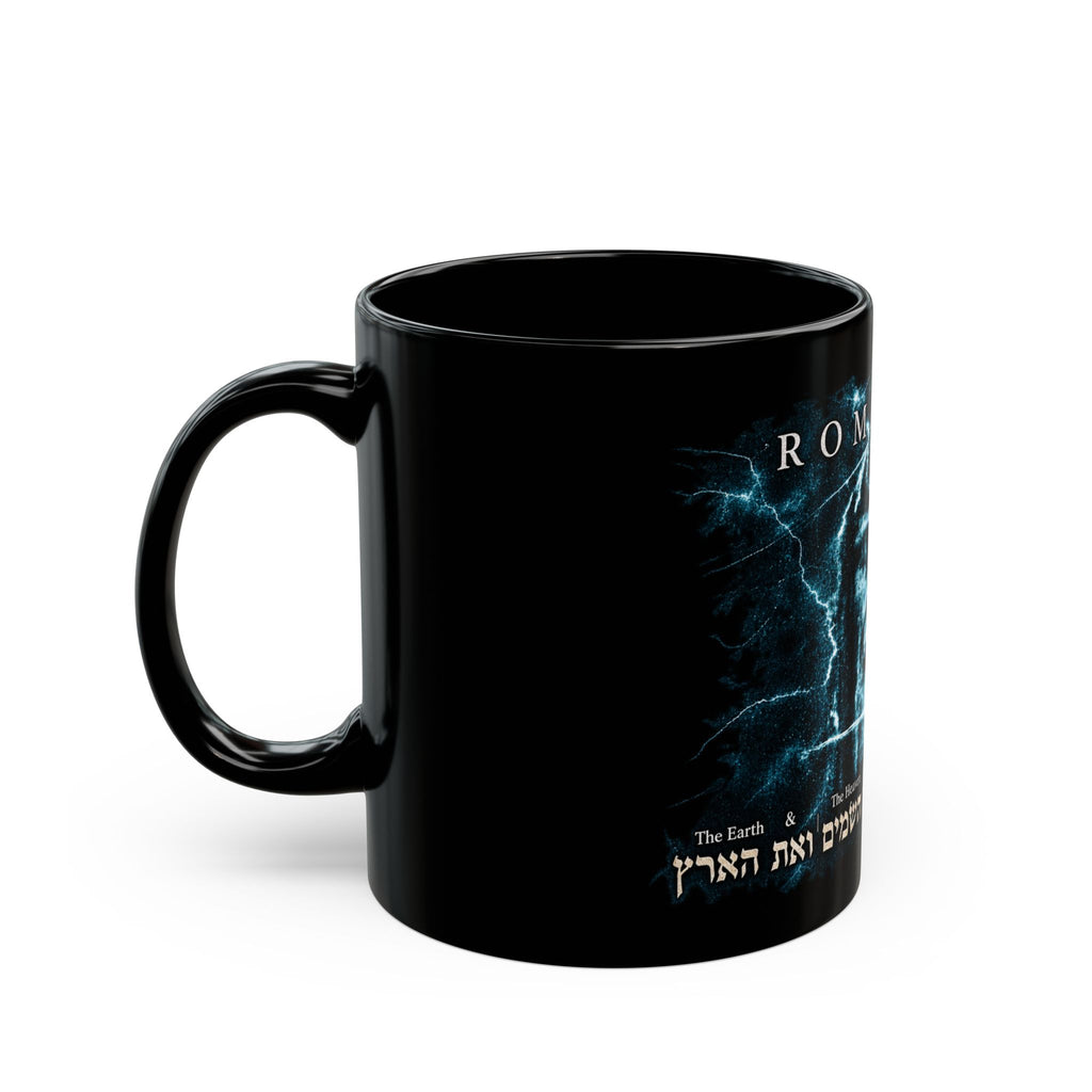 Romaneum Lightning Black Mug