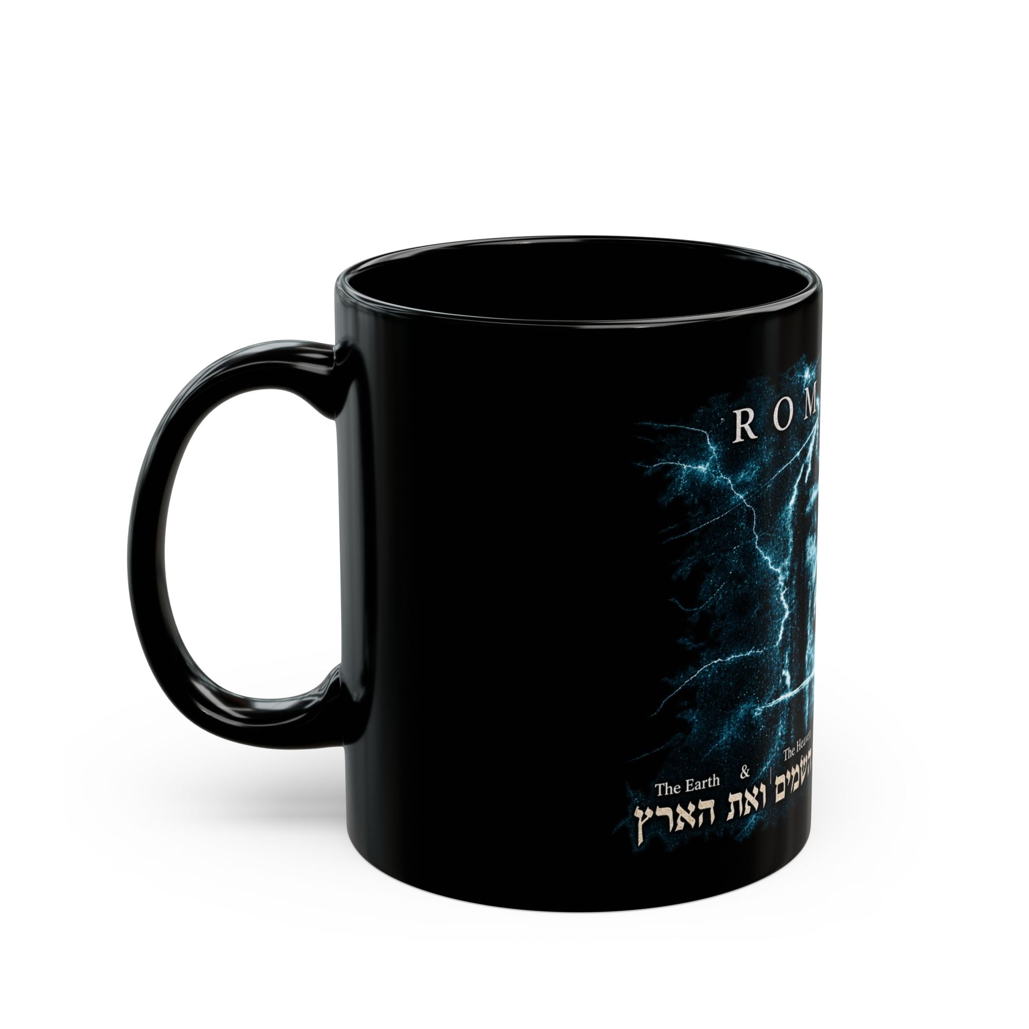 Romaneum Lightning Black Mug