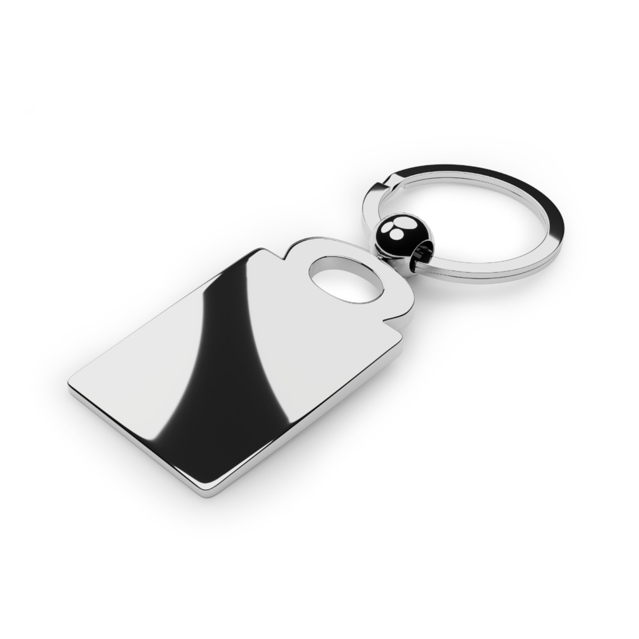 Rectangular Photo Keyring — Religious Guardian Image Keychain