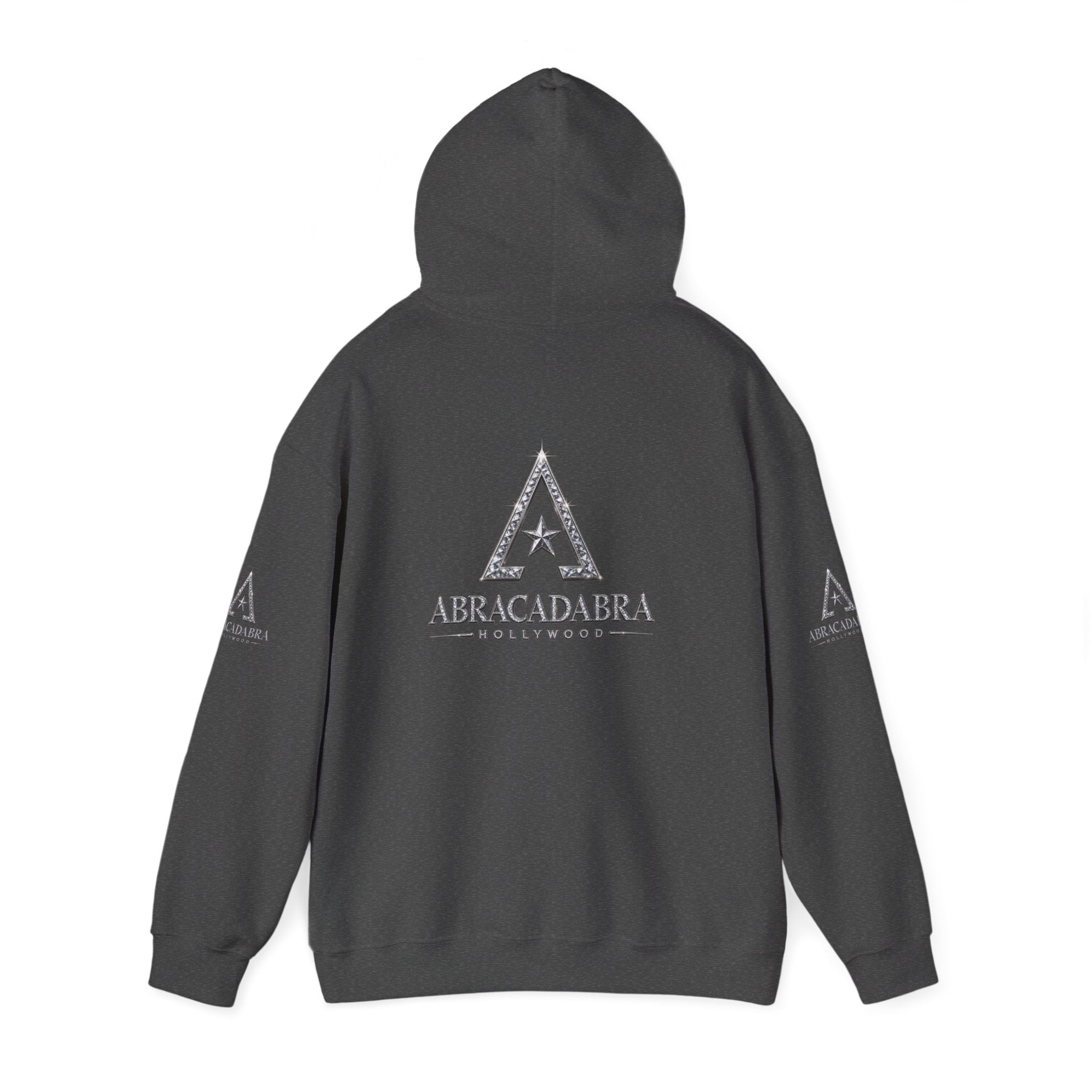 Abracadabra Triangle Logo Hoodie — Mystical Graphic Pullover
