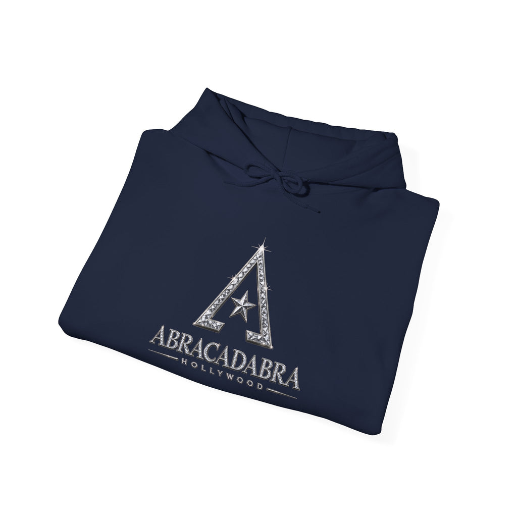 Abracadabra Triangle Logo Hoodie — Mystical Graphic Pullover