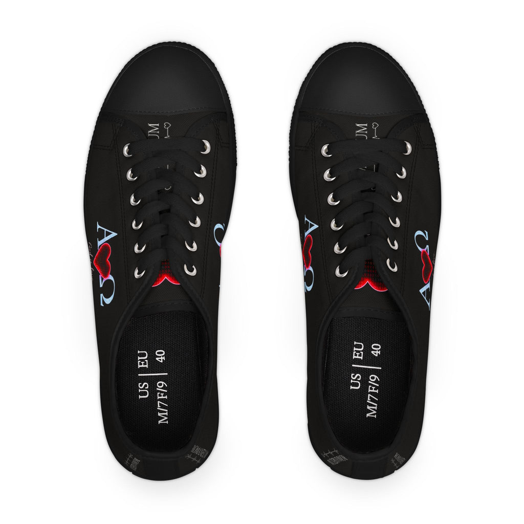 Alpha Omega Heart Sneakers | Christian Faith Low Top Shoes