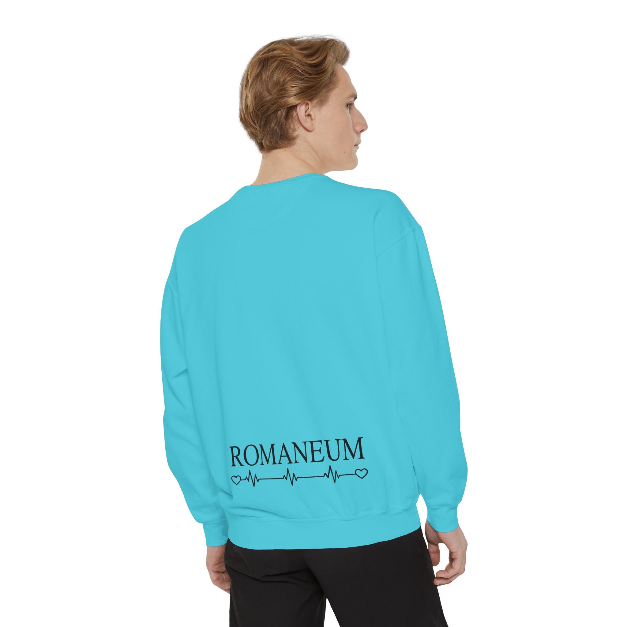 Alpha Omega Heart design sweatshirt | God is Love 1 John 4:8 RomanEum