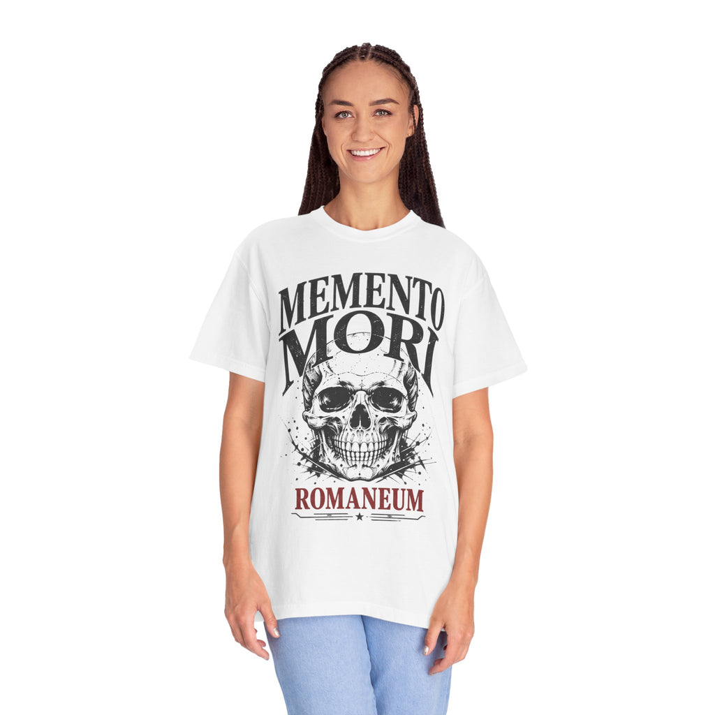 Memento Mori Skull T‑Shirt — Romaneum Gothic Graphic Tee