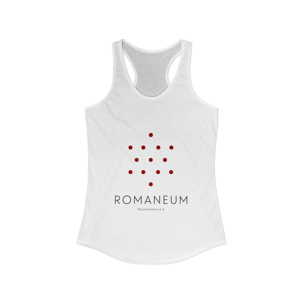 Romaneum Women’s Racerback Athletic Tank | Front & Back Logo