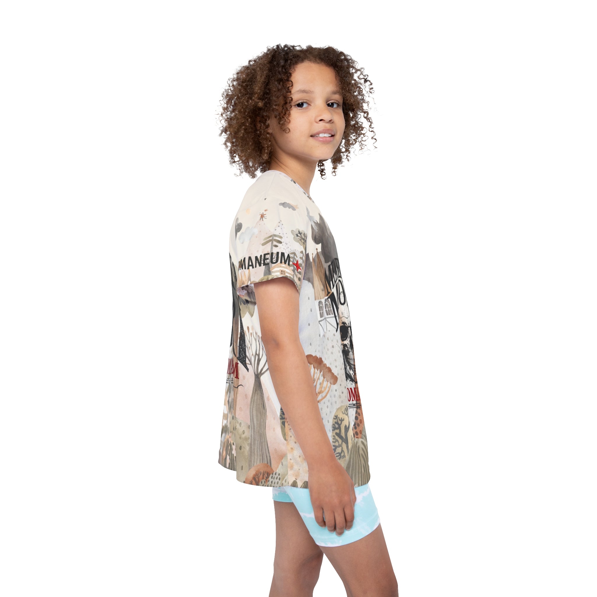 Kids Jersey – "Memento Mori" Romaneum Skull All-Over Print