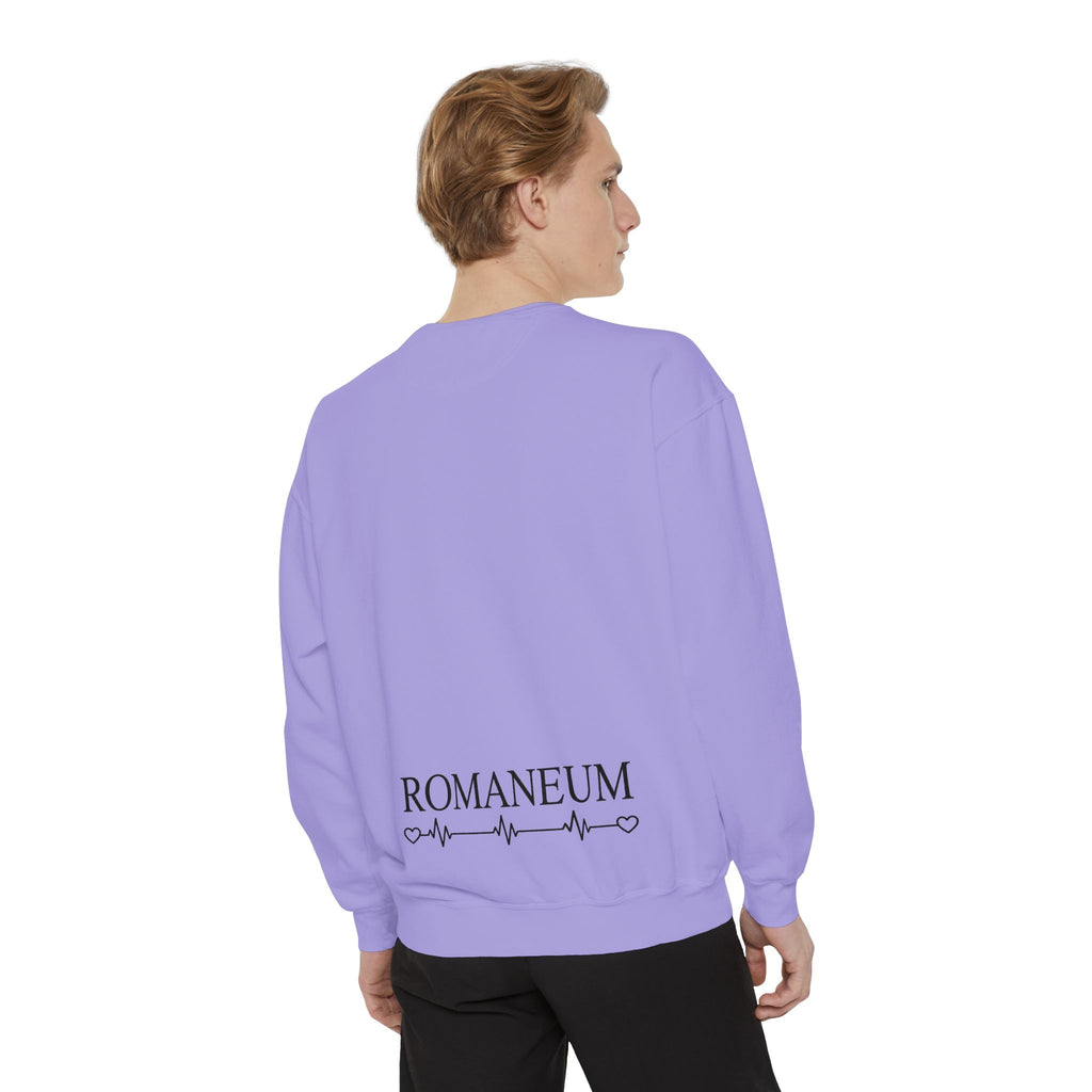 Alpha Omega Heart design sweatshirt | God is Love 1 John 4:8 RomanEum