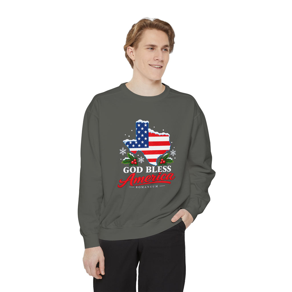 God Bless America Christmas Sweatshirt