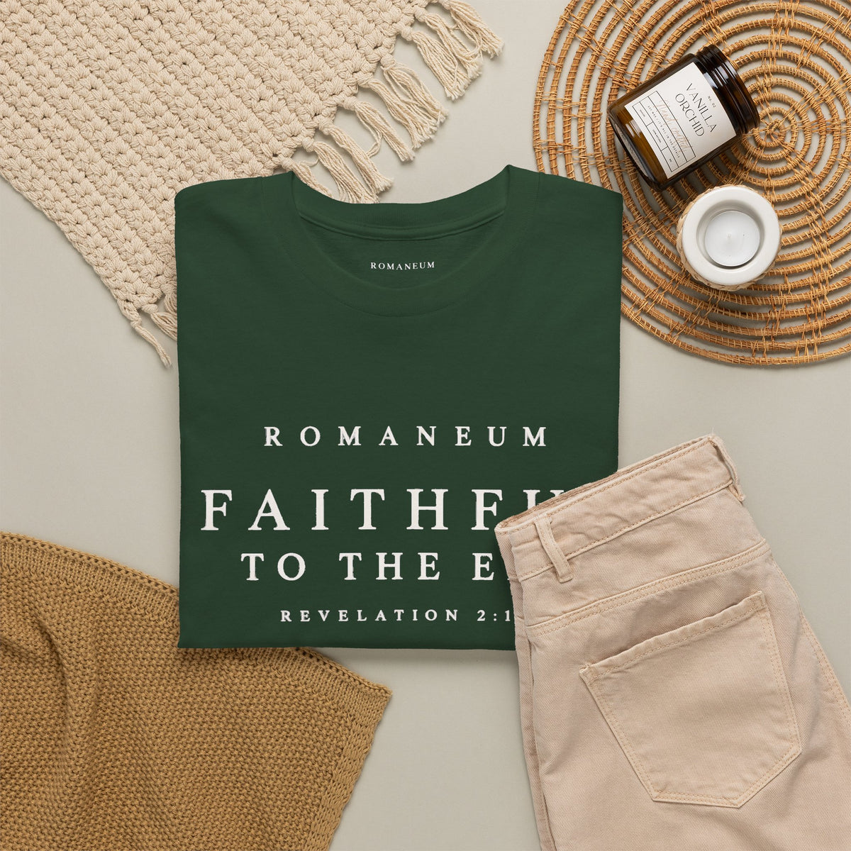 Faithful to the End Tee — 'Romaneum'