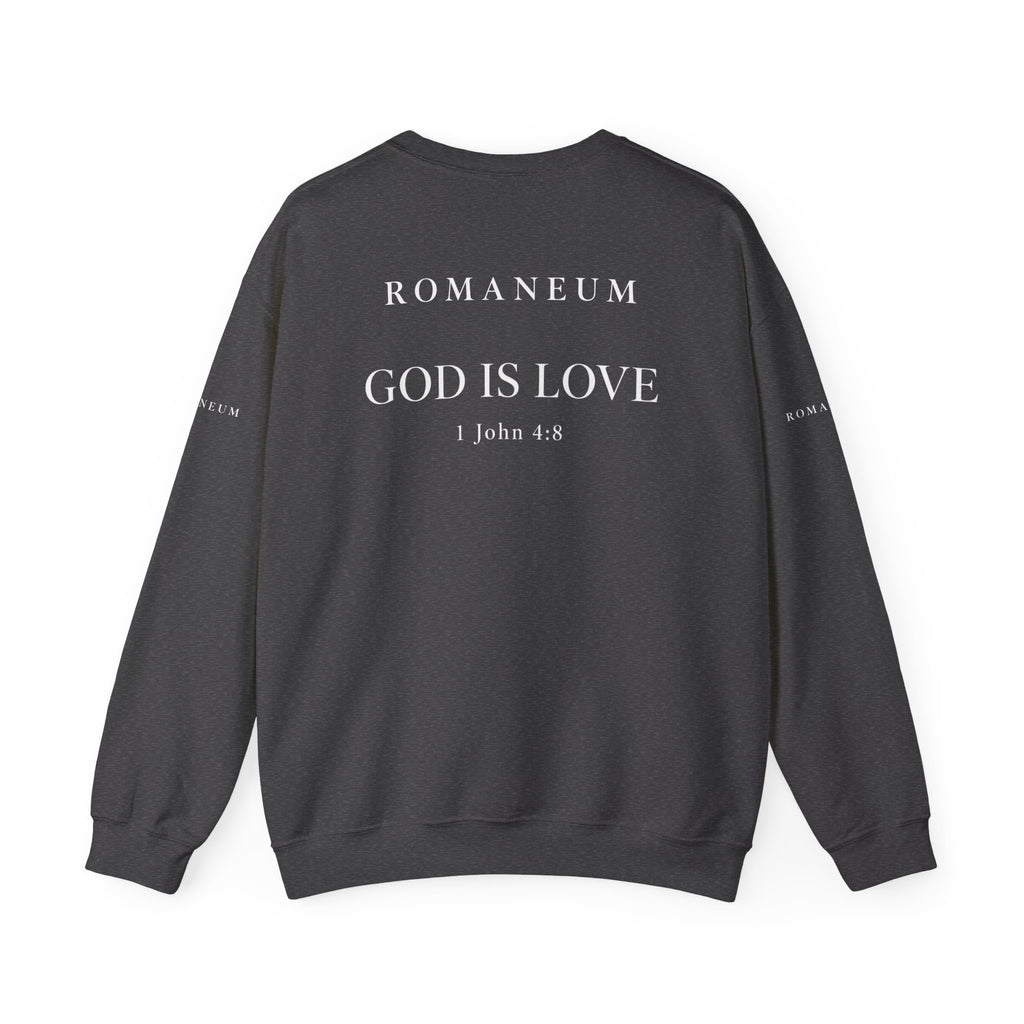 Classic White Crewneck Sweatshirt "FEAR NOT"