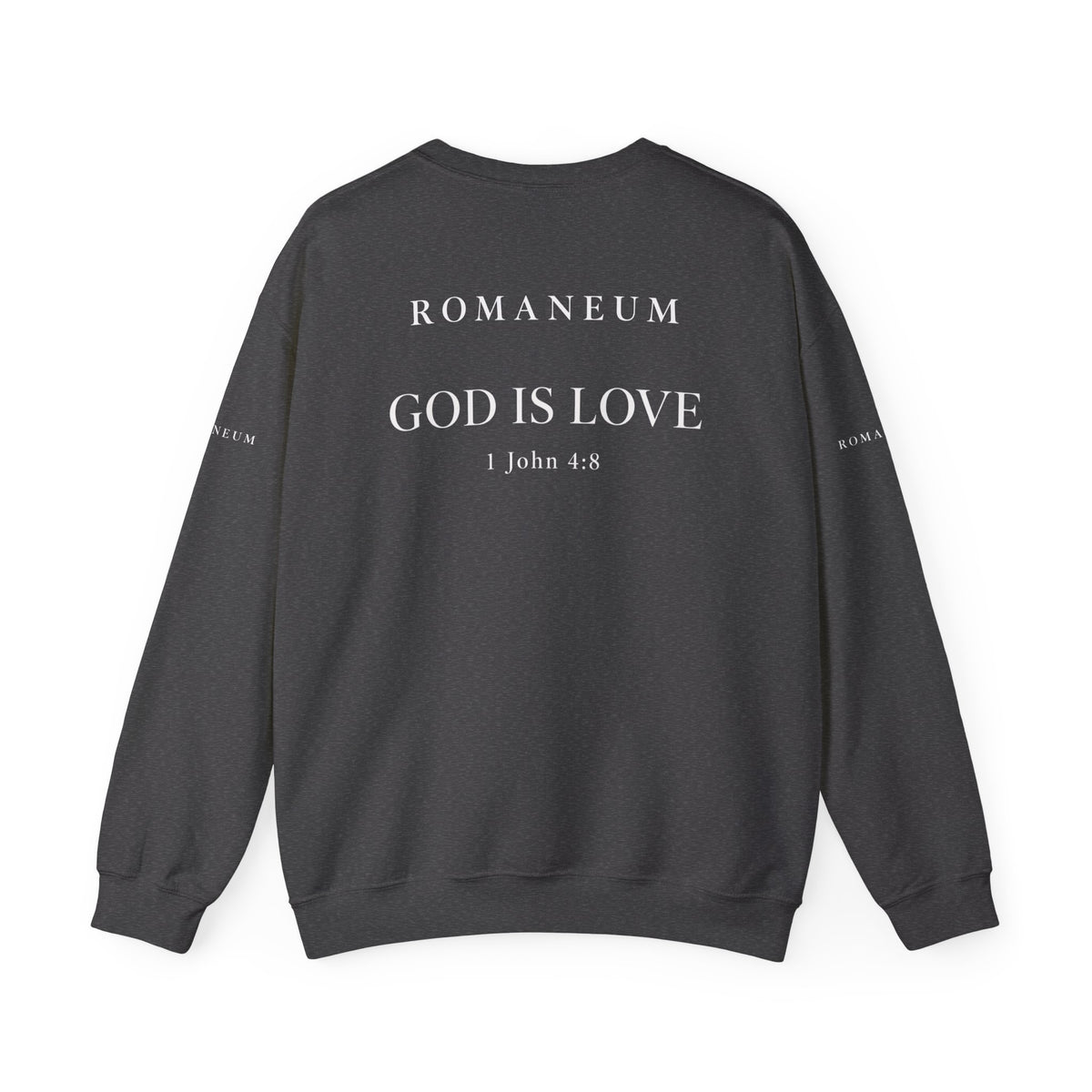 Classic White Crewneck Sweatshirt "FEAR NOT"