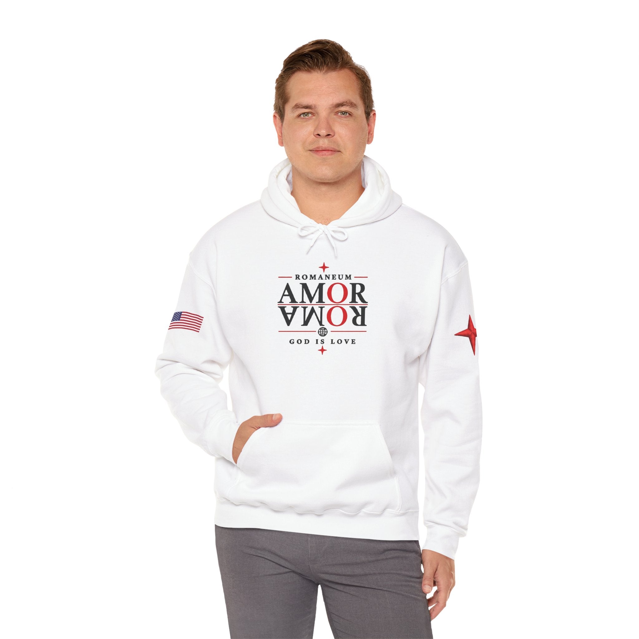 Romaneum ‘Amor’ Hoodie — God Is Love Graphic Sweatshirt