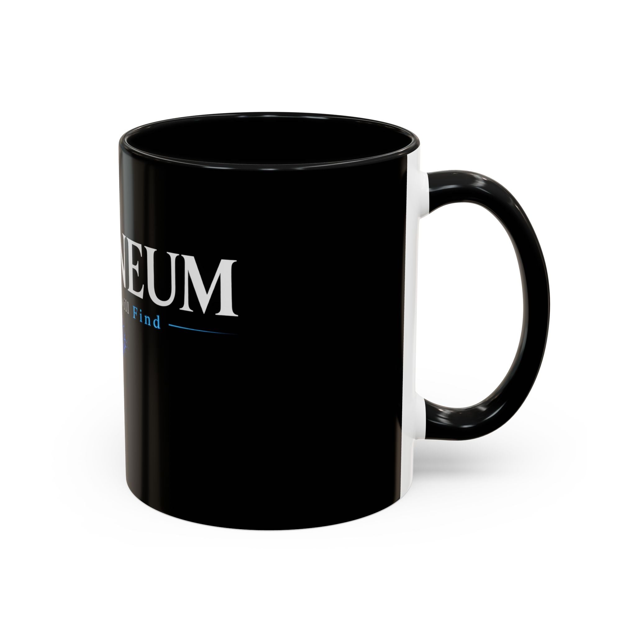 "Seek and You Will Find" Inspirational Black Mug