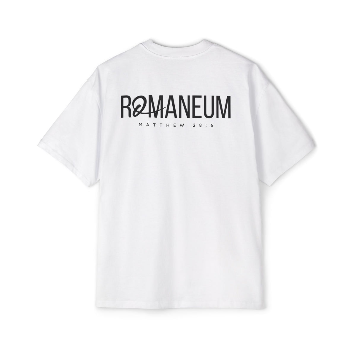 He Is Risen Christian Tee — Romaneum Matthew 28:6 Easter T‑Shirt
